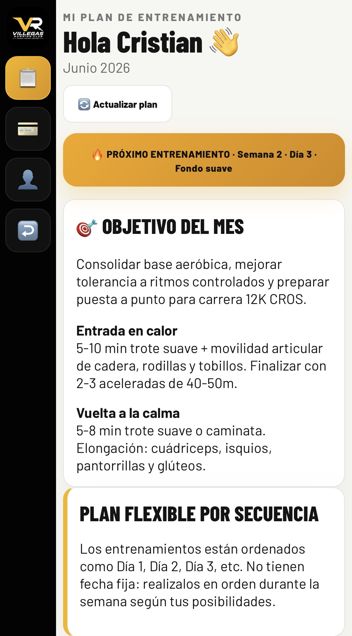 Plan personalizado del alumno